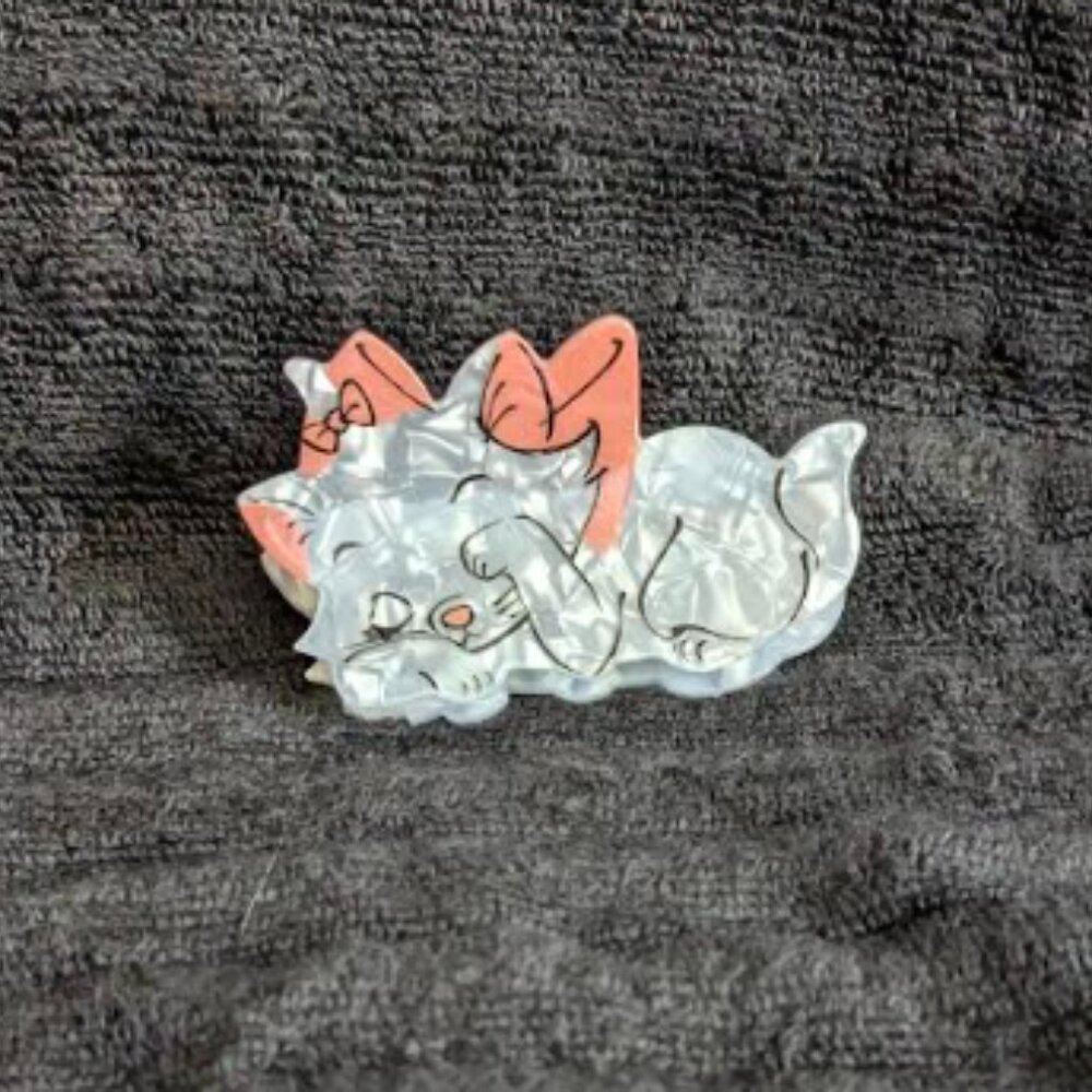 NEW MARIE The Aristocats IRIDESCENT HAIR CLIP / CLAW